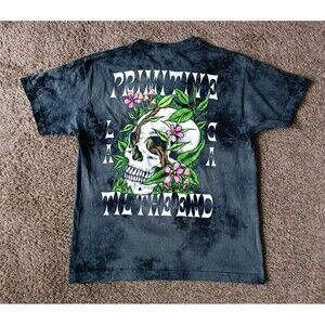 Primitive T-Shirt Men's Medium Gray Graphic Print Short Sleeve